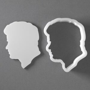 Black Prince Harry Duke Of Sussex Cookie Cutter Mini to Large Royal Portrait Shape for Polymer Clay Jewelry Earring Making Mirrored Pair Set cookie Craft Tool India