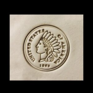 Indian Head Penny Cookie Cutter Cookie Coin Collector Vintage Coin Shape Biscuit Fondant Decorating Tool for History Enthusiasts Collector Gifts and Themed Baking Craft Projects