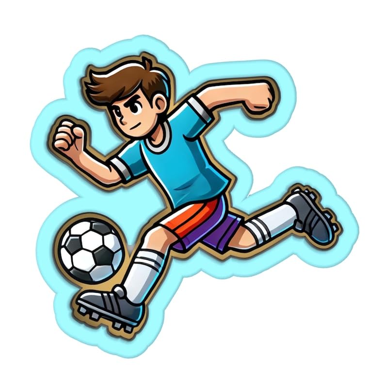 Black Soccer Boy Dribbling Cookie Cutter Stamp Stencil Baking Tool for Sports and Soccer Theme Cookies Fondant Pastry Biscuits Sandwiches Desserts Party Snacks Baking Decoration Kitchen - Image 2