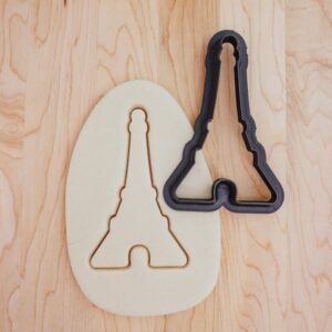 Eiffel Tower Outline Cookie Fondant Clay Cutter for Baking Paris Travel Theme Party Decorating Dough Modeling Craft Projects Souvenir Inspired Treat Shaping Tool India Cookie