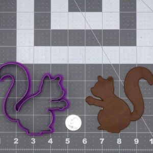 Squirrel Cookie Cutter Silhouette Black Cookie India Baking Tool for Making Animal and Woodland-Themed Cookies, Fondant, Chocolate, Cake Decorations, DIY Crafts, Party Treats,