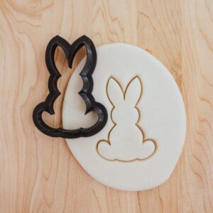 Bunny Easter Outline Cookie Fondant Clay Cutter India Cookie Cute Bunny Shape for Easter Baking, Spring Celebrations, Baby Showers, DIY Treats, Cake Decorating, and Holiday Crafts