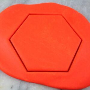 Black Hexagon Honeycomb Cookie Cutter Outline Plastic Stamp Stencil for Cookies, Fondant, Biscuits, and Clay Crafts, Honeybee Themed Baking Mold for Cake Decorating and Party Treats in India