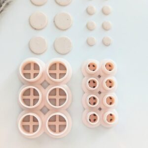Slab Circle Earring Cutter Multi Cut Polymer Clay Jewelry Cutter for Trendy Round Earring Designs DIY Clay Craft Tools for Making Circle Studs Dangle Earrings and Handmade Accessories