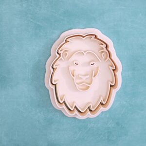 Lion head cookie cutter set for baking wild animal cookies fondant cake toppers and crafts perfect for jungle safari parties zoo themed events school wildlife projects and home baking