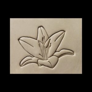 Lily Flower Black Cookie Cookie Cutter for Spring Baking Floral Shaped Cookies Perfect for Weddings Garden Parties Easter Celebrations and Elegant Dessert Decorations