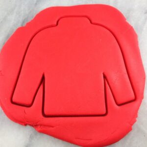 Black Ugly Christmas Sweater Cookie Cutter Outline Sharp Edges Cookie Holiday Party Winter Celebration Baking Tool for Cookies Fondant Sandwich Cheese Festive Seasonal Crafts