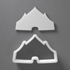 Black cookie Carnival Circus Tent Cookie Cutter Set for Polymer Clay Jewelry Earrings Biscuit Fondant Craft Tool Mirrored Pair Suitable Mini Medium Large Sizes for Baking Party DIY Cre