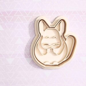 Chinchilla Cookie Cutter Set for Animal Theme Baking Small Rodent Shape Biscuit Pastry Fondant Sugar Paste Cutters for Wildlife Lovers Kids Activities Homemade Cookies and Cake