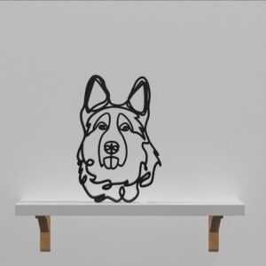 German Shepherd Dog Figurine | Perfect Gift for Dog Lovers | Unique Personalized Gift | Home Office Shelf Decor | Pet Owner Present