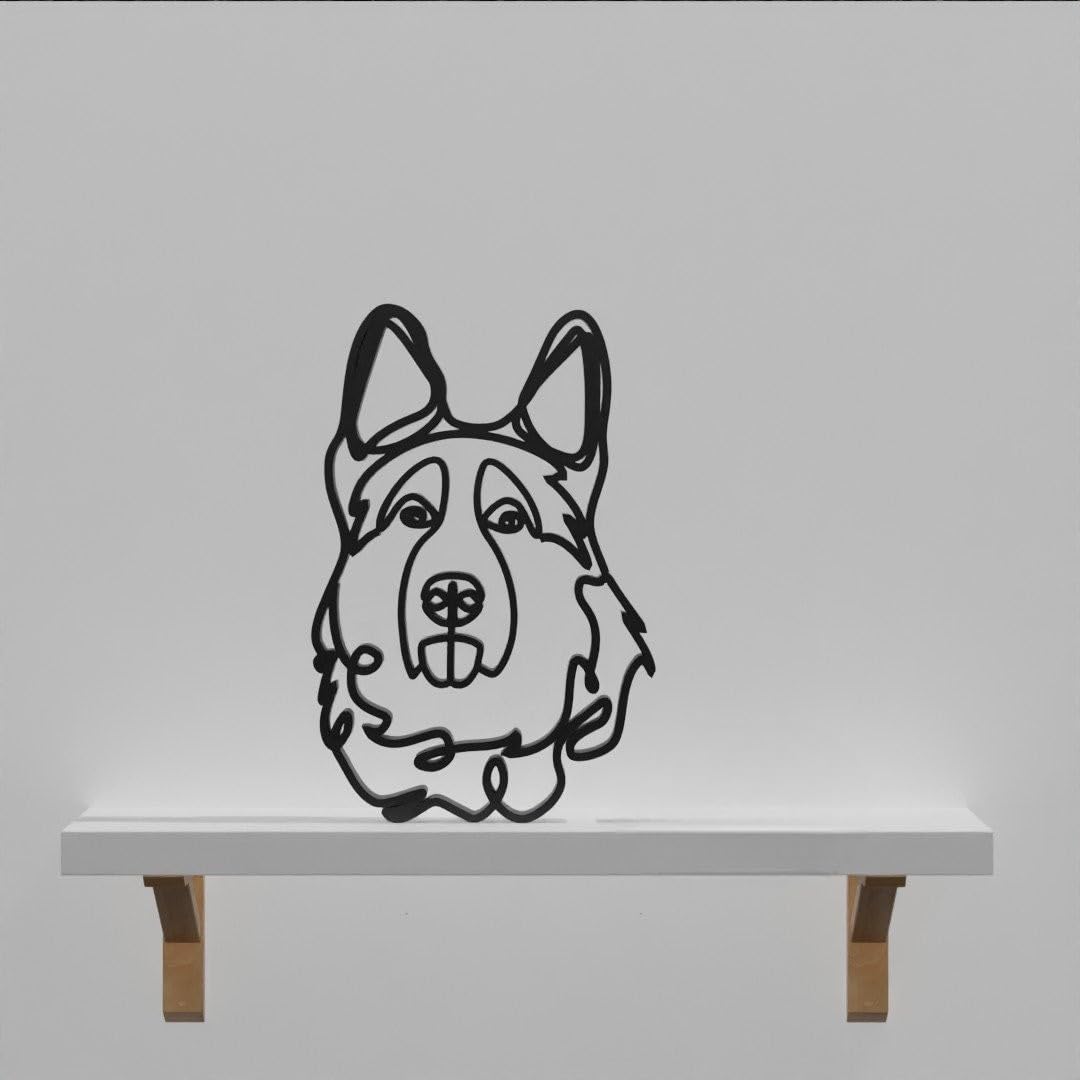 German Shepherd Dog Figurine | Perfect Gift for Dog Lovers | Unique Personalized Gift | Home Office Shelf Decor | Pet Owner Present