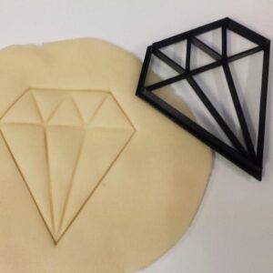 Diamond Shape Cookie Fondant Clay Cutter for Baking Decorating Craft Projects Dough Modeling Tools Kids Party Themes Jewelry Design Inspired Treat Shaping Tool India Cookie