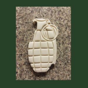 Hand Grenade Black Cookie Cookie Cutter for Army Theme Birthday Party Baking Military Shaped Cookie Mold for Kids Activities Combat Celebration Treats Fondant Crafts and Tactical Event