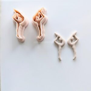 Gymnast Acrobat Clay Earring Cutter Cookie Polymer Clay Tool for Trendy Handmade Jewelry Sports Themed Accessories DIY Craft Earrings Gifts for Gymnastics Lovers and Athletic Projects