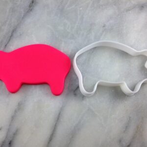 Black Pig Cookie Cutter Outline Sharp Edges Cookie Farm Animal Livestock Barnyard Theme Party Celebration Baking Tool for Cookies Fondant Sandwich Cheese Kids Crafts Decorations