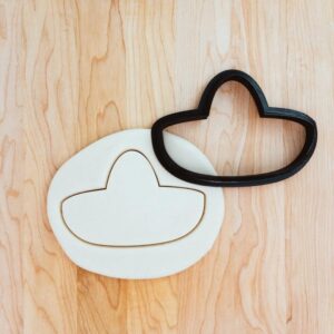Sombrero Cinco de Mayo Cookie Fondant Clay Cutter India Cookie Mexican Hat Shape for Festival Baking, Party Treats, Cake Decorating, Kids Crafts, Pottery, Ceramics, and DIY Projects