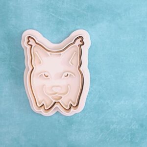 Lynx head cookie cutter set for baking animal themed cookies fondant cake toppers and kids activities perfect for wildlife birthday parties forest animal events school crafts and home