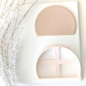 Dome Shaped Cookie Cutter for Biscuit Fondant Dough Cutting Large Half Circle Polymer Clay Cutter for Trendy Cookie Designs Cake Decorating Pastry Crafting and DIY Clay Art Projects
