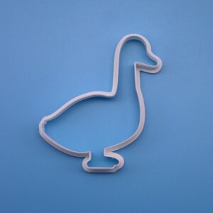 Goose Bird Shape Polymer Clay Cutter Cookie Fondant Biscuit Cutter Sharp Tapered Edge Tool for Earrings Jewelry Making Farm Animal Theme Cupcake Decoration Baking Craft Projects