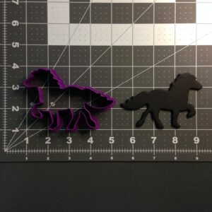 Horse Black Cookie Cookie Cutter for Baking Cookies, Fondant, Pastry, Sandwiches, Fruits and Crafts Perfect for Farm Theme Parties, Cowboy Celebrations, Kids Birthdays and Holiday