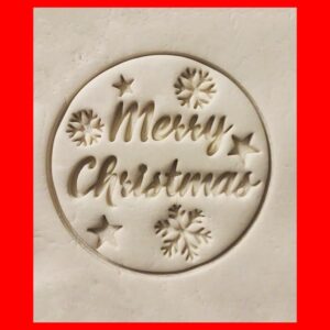 Black Merry Christmas Cookie Cutter Cookie India Holiday Baking Tool Festive Christmas and New Years Cookie Mold Decorative Kitchen Accessory Seasonal Gift