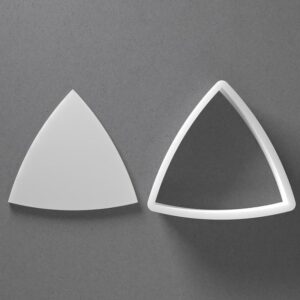 Black Puffy Triangle Cookie Cutter Mini to Large Whimsical Shape for Polymer Clay Jewelry Earring Making Mirrored Pair Set cookie Craft Tool India