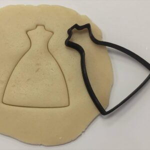 Wedding Dress Prom Dress Party Dress Cookie Cutter Cookie for Fondant Clay Crafting Bridal Shower Celebration Baking Treats DIY Kitchen Use in India