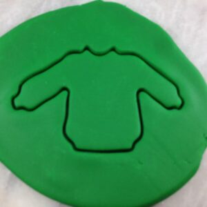 Black Ugly Christmas Sweater Cookie Cutter Outline Sharp Edges Cookie Holiday Party Winter Celebration Baking Tool for Cookies Fondant Sandwich Cheese Festive Decorations