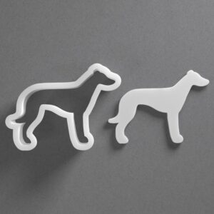 Black Greyhound Cookie Cutter Mini To Large cookie Dog Breed Shape Polymer Clay Jewelry And Earring Cutter Tool Mirrored Pair Set For Pet Lovers Crafting Baking And DIY Projects