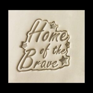 Black Home of the Brave India Cookie Cutter Cookie Patriotic Treat Mold for Independence Day Baking National Celebration Snacks Republic Day Crafts and Custom Holiday Gift Decorations