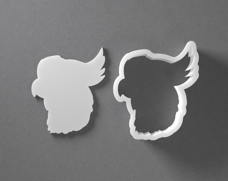 Black cookie Cockatoo Head Face Cookie Cutter Mini To Large Parrot Bird Stud Shape Polymer Clay Jewelry And Earring Cutter Tool Mirrored Pair Set For Crafting Baking DIY Projects