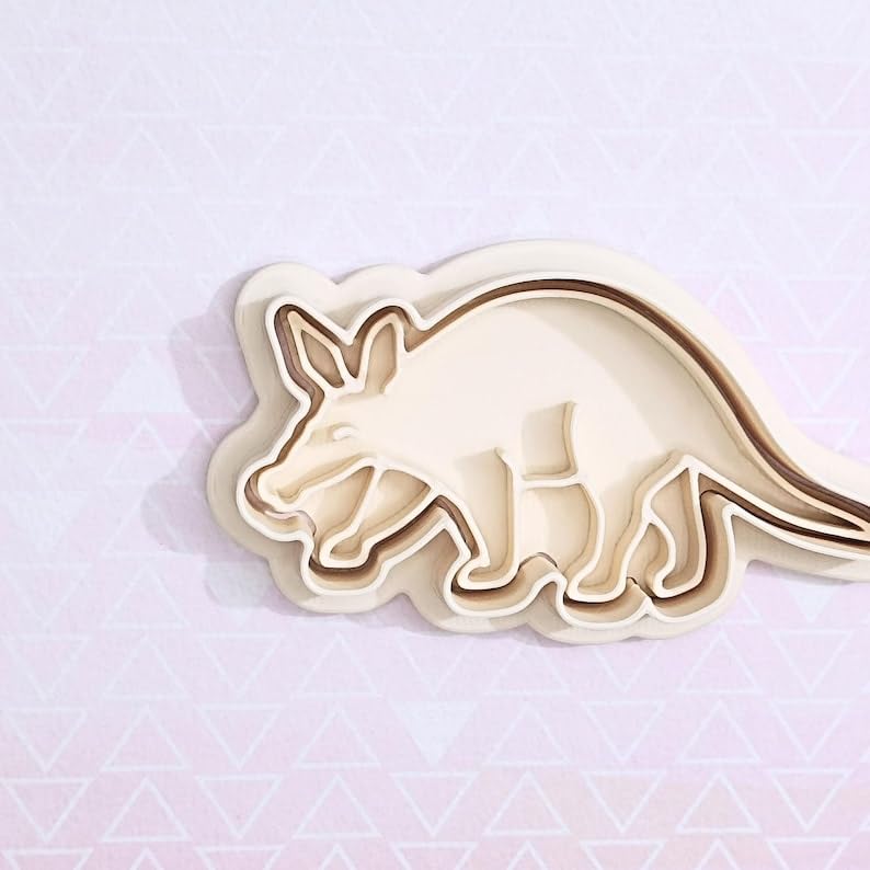 Aardvark cookie cutter set for animal themed cookies pastries and fondant ideal for kids birthday parties zoo events wildlife themed baking school activities and kitchen fun
