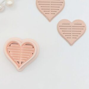 Heart Earring Imprint Cutter for Polymer Clay Jewelry Making Valentine Heart Clay Cutter for DIY Earrings Handmade Jewelry Accessories Craft Projects and Romantic Gift Designing