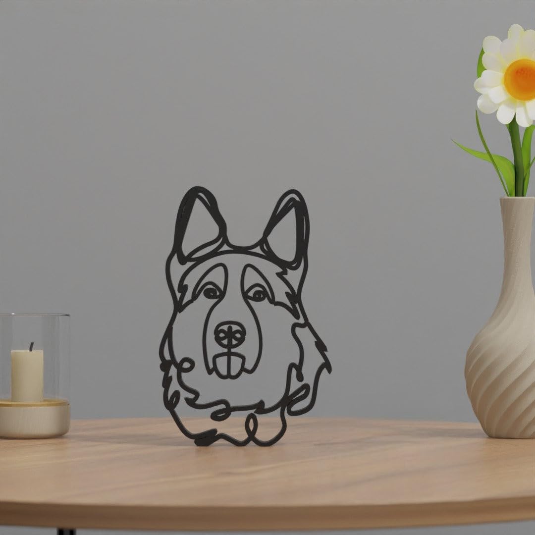 German Shepherd Dog Figurine | Perfect Gift for Dog Lovers | Unique Personalized Gift | Home Office Shelf Decor | Pet Owner Present - Image 2