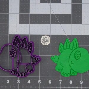Stegosaurus Dinosaur Body Cookie Cutter Black Cookie India Baking Tool for Making Dinosaur, Prehistoric, and Animal-Themed Cookies, Fondant, Chocolate, Cake Decorations, DIY Crafts,