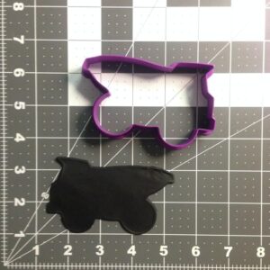 Dump Truck 101 Black Cookie Cutter for Baking Fondant Pastry Dough Biscuits Sandwiches Brownies Decorative Crafts Construction Theme Party Favors Baking Supplies Kitchen Accessories