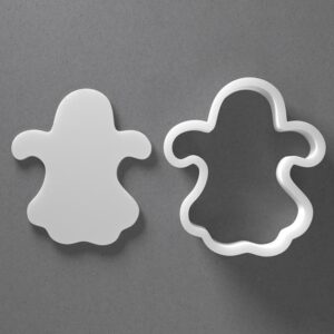 Black Halloween Ghost Cookie Cutter Mini to Large Shape for Polymer Clay Jewelry Earring Making Mirrored Pair Set cookie Craft Tool Made in India for Daily Creative Use