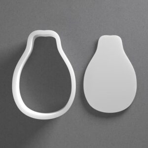 Black Papaya Cookie Cutter From Mini To Large Fruit Shape Polymer Clay Jewelry Earring Cutter Tool Mirrored Pair Set cookie Baking Fondant Biscuit Craft Modeling Art