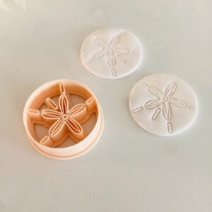 Sand Dollar Earring Imprint Clay Cutter for Polymer Clay Jewelry Making Sea Life Pendant Clay Cutter for Coastal Ocean Beach Theme DIY Crafts and Handmade Clay Accessories