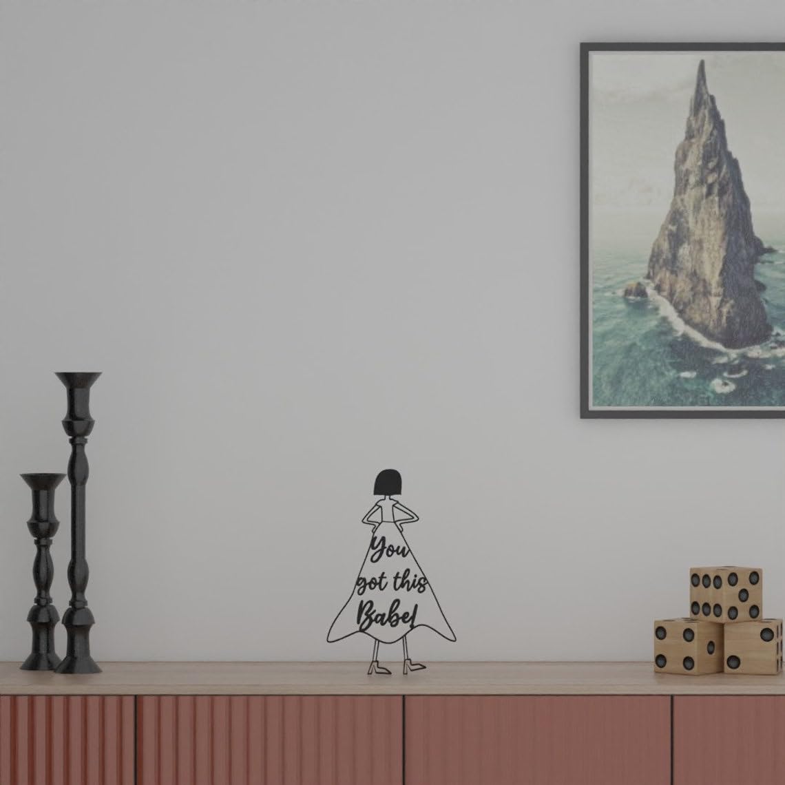Girl Power Motivational Art | Shelf Decor for Encouragement, Tough Times, Break Up, & Good Luck Gifts - Image 6