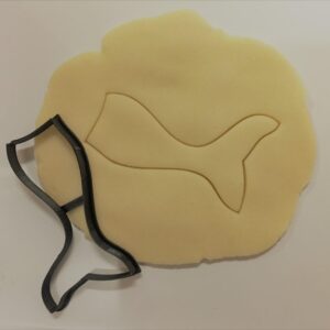 Mermaid Tail Cookie Fondant Clay Cutter for Baking Decorating Craft Projects Dough Modeling Kids Party Themes Ocean Underwater Birthday Cake Topper Tool India Cookie