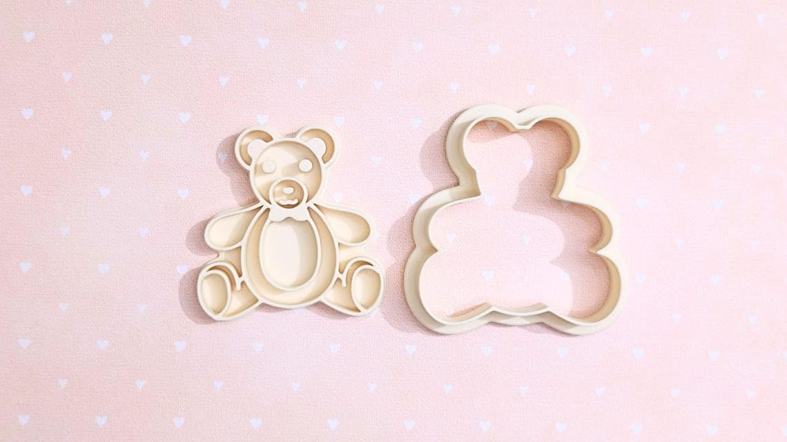 Teddy Bear Cookie Cutter Set for Cute Baby Shower Birthday Party Baking Sugar Cookie Dough Fondant Biscuit Pastry Decoration Sweet Teddy Shaped Treats for Kids Cupcakes and Crafts - Image 2