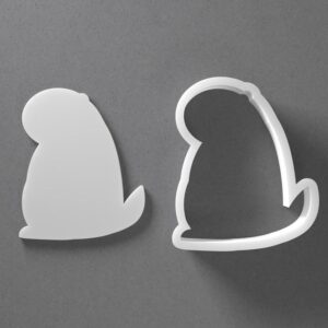 Stylized Groundhog Cookie Cutter Animal Shape cookie Baking Tool for Cookies Biscuits Fondant Dough Clay Jewelry Making Earring Craft Decorating Party Baking and Daily Home Use