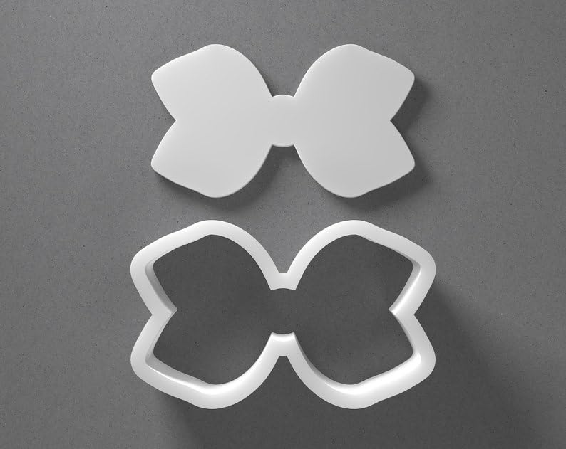 Black Hair Bow Cookie Cutter Mini to Large Hairbow Shape for Polymer Clay Jewelry Earring Making Mirrored Pair Set cookie Craft Tool for Creative Clay Projects India - Image 2