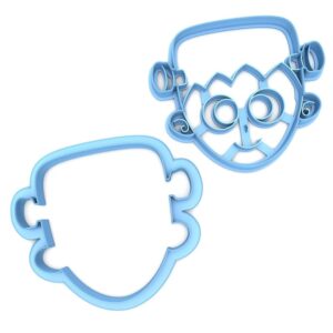 Set of 2 Frankenstein Monster Cookie Cookie Cutters for Halloween Baking, Spooky Monster Cookie Shapes, Made in India, Ideal for Parties, Trick-or-Treat, and Holiday Treats
