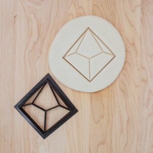 D10 Dice Cookie Cookie Cutter for Tabletop RPG and TTRPG 10-Sided Dice Design for Fondant, Clay, and Game-Themed Craft Projects in India