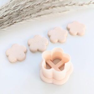 Basic Daisy Flower Clay Cookie Cutter for Spring Baking and Polymer Clay Jewelry Making Floral Shape Cutter Tool for Trendy Cookies Fondant Crafts Earring Pendant DIY Accessories