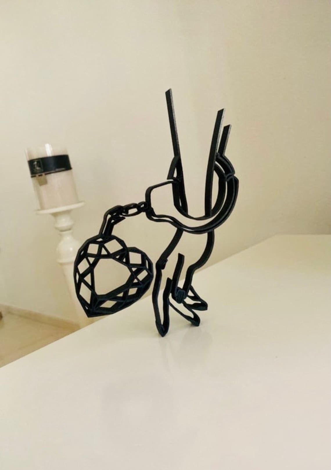 Prisoner of Love: Minimalist Statue Sculpture - Shelf Sitter, Tabletop Figure, Gift for Christmas and Beyond - Image 2
