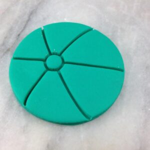 Black Beach Ball Cookie Cutter Two-Piece Plastic Outline Stamp with Sharp Edges for Baking Sugar Cookies Fondant Pastries Biscuits Summer-Themed Cake Decorating Tool India