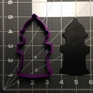 Black Fire Hydrant 102 Cookie Cutter Cookie Baking Mold Silhouette for Cookies Biscuits Cupcakes Fondant Decorating Kitchen Tool for Dog Treats Firefighter Themes Parties and Daily
